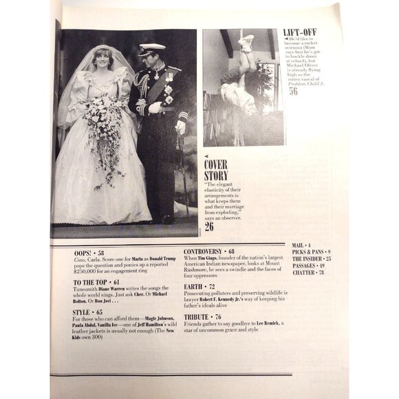 People Magazine July 1991 Princess Diana Prince Charles 10th Anniversary Kennedy - Picture 3 of 7